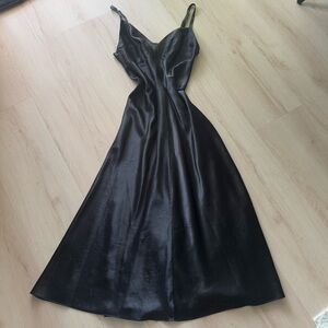 Vintage Victoria's Secret black long slip